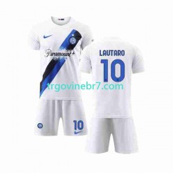 Dres Inter Milan Lautaro Martinez 10 Gostujući 2023-2024 Kratkih Rukava - Dječji