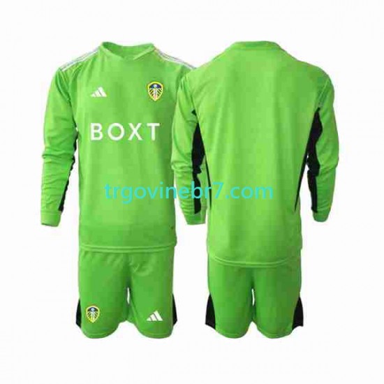 Golmanski Dres - Dres Leeds United Domaći 2023-2024 Dugim Rukavima - Dječji