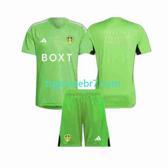 Golmanski Dres - Dres Leeds United Domaći 2023-2024 Kratkih Rukava - Dječji