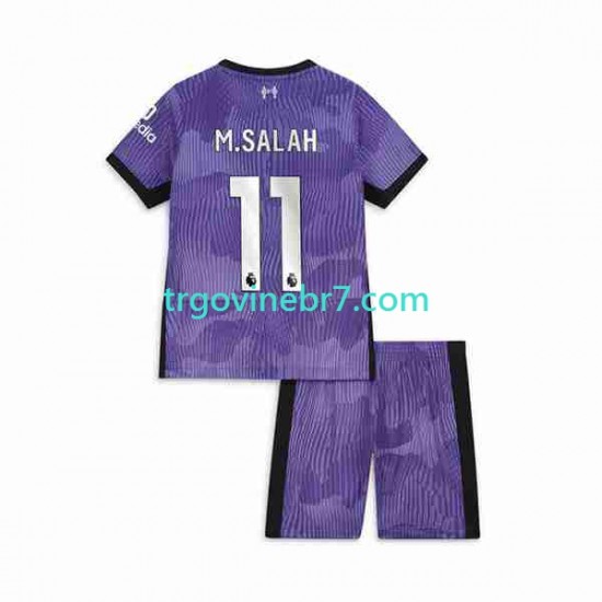 Dres Liverpool M.Salah 11 Treći 2023-2024 Kratkih Rukava - Dječji