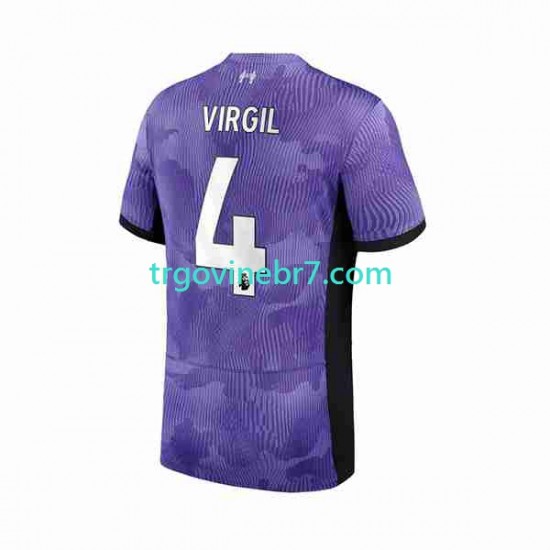Dres Liverpool Virgil van Dijk 4 Treći 2023-2024 Kratkih Rukava - Muški