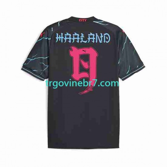 Dres Manchester City Haaland 9 Special Printing Treći 2023-2024 Kratkih Rukava - Muški