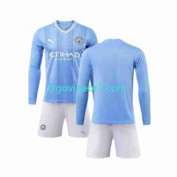 Dres Manchester City Domaći 2023-2024 Dugim Rukavima - Dječji Dres Manchester City Domaći 2023-2024 Dugim Rukavima - Dječji