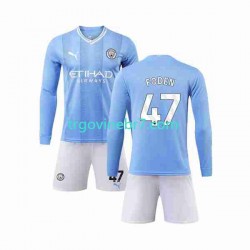 Dres Manchester City Phil Foden 47 Domaći 2023-2024 Dugim Rukavima - Dječji Dres Manchester City Phil Foden 47 Domaći 2023-2024 Dugim Rukavima - Dječji