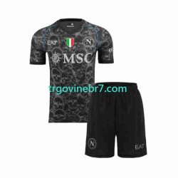 Dres Napoli Halloween Domaći 2023-2024 Kratkih Rukava - Dječji