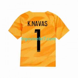 Golmanski Dres - Dres Paris Saint-Germain K.NAVAS 1 Gostujući 2023-2024 Kratkih Rukava - Muški