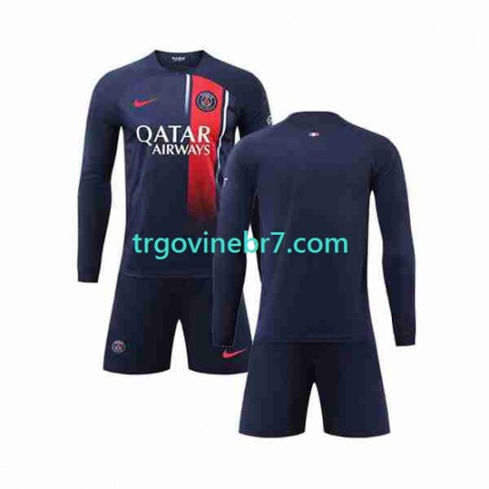 Dres Paris Saint-Germain Domaći 2023-2024 Dugim Rukavima - Dječji