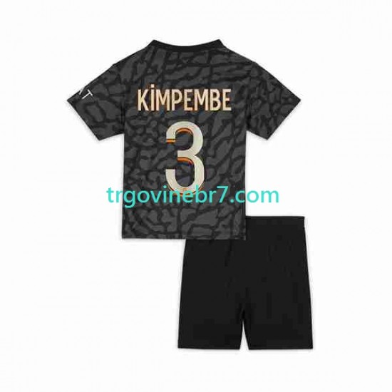 Dres Paris Saint-Germain Kimpembe 3 Treći 2023-2024 Kratkih Rukava - Dječji