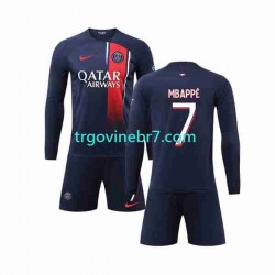 Dres Paris Saint-Germain Mbappé Kylian 7 Domaći 2023-2024 Dugim Rukavima - Dječji Dres Paris Saint-Germain Mbappé Kylian 7 Domaći 2023-2024 Dugim Rukavima - Dječji