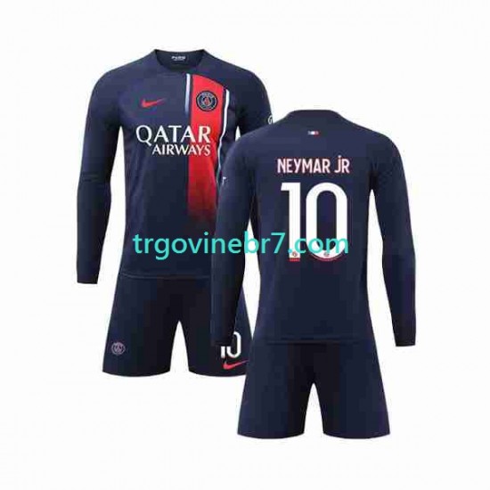 Dres Paris Saint-Germain Neymar Jr 10 Domaći 2023-2024 Dugim Rukavima - Dječji