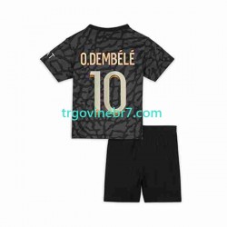 Dres Paris Saint-Germain O.Dembele 10 Treći 2023-2024 Kratkih Rukava - Dječji Dres Paris Saint-Germain O.Dembele 10 Treći 2023-2024 Kratkih Rukava - Dječji