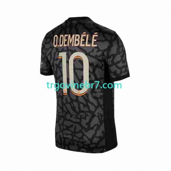 Dres Paris Saint-Germain O.Dembele 10 Treći 2023-2024 Kratkih Rukava - Muški
