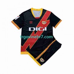 Dres Rayo Vallecano Gostujući 2023-2024 Kratkih Rukava - Dječji
