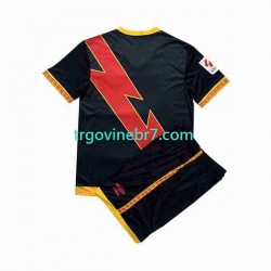 Dres Rayo Vallecano Gostujući 2023-2024 Kratkih Rukava - Dječji