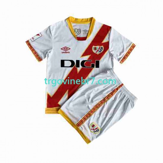 Dres Rayo Vallecano Domaći 2023-2024 Kratkih Rukava - Dječji