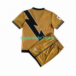 Dres Rayo Vallecano Treći 2023-2024 Kratkih Rukava - Dječji