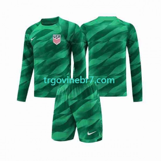 Golmanski Dres - Dres SAD Domaći 2023-2024 Dugim Rukavima - Dječji
