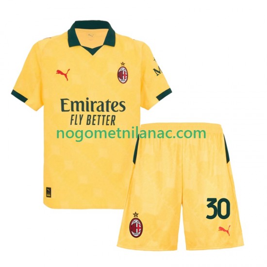 Dres AC Milan Ardon Jashari 30 Treći 2025-2026 Kratkih Rukava - Dječji