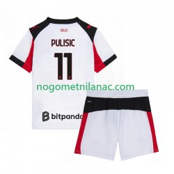 Dres AC Milan Christian Pulisic 11 Gostujući 2025-2026 Kratkih Rukava - Dječji