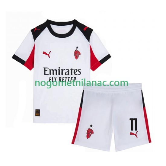 Dres AC Milan Christian Pulisic 11 Gostujući 2025-2026 Kratkih Rukava - Dječji