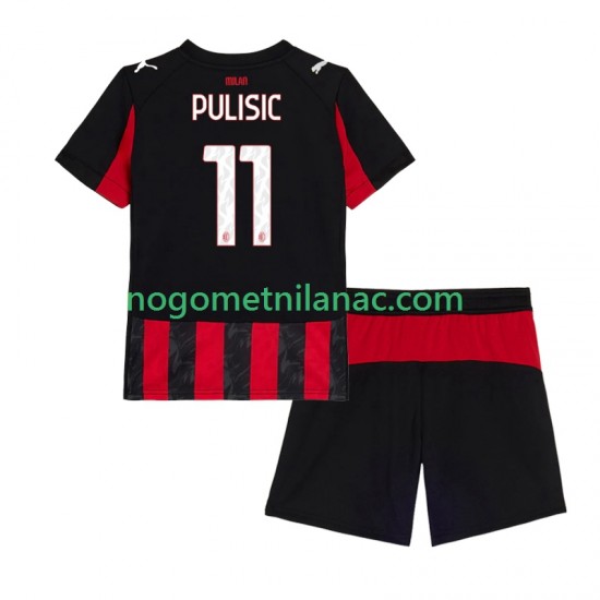 Dres AC Milan Christian Pulisic 11 Domaći 2025-2026 Kratkih Rukava - Dječji