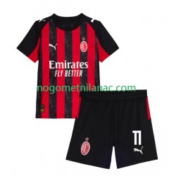 Dres AC Milan Christian Pulisic 11 Domaći 2025-2026 Kratkih Rukava - Dječji