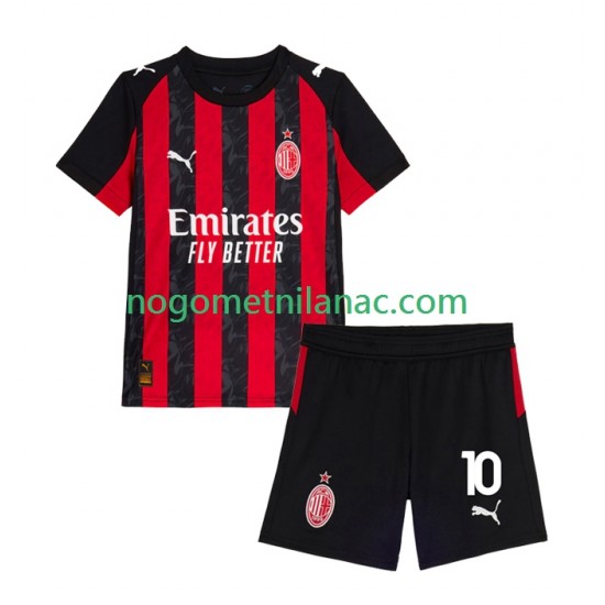 Dres AC Milan Rafael Leao 10 Domaći 2025-2026 Kratkih Rukava - Dječji