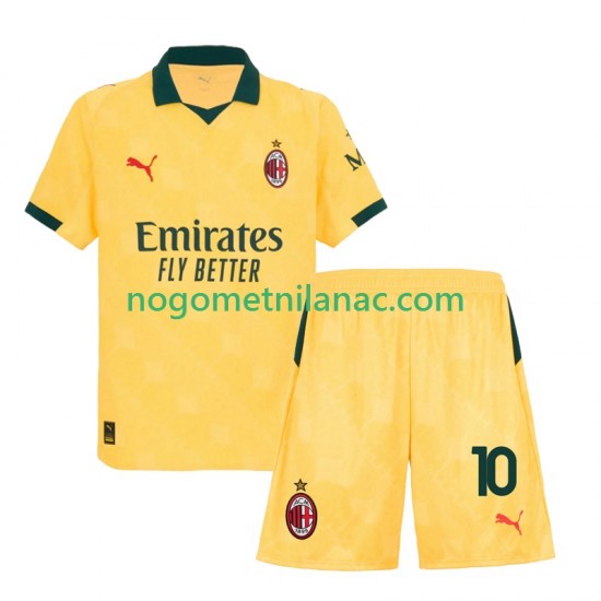 Dres AC Milan Rafael Leao 10 Treći 2025-2026 Kratkih Rukava - Dječji