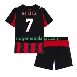 Dres AC Milan Santiago Gimenez 7 Domaći 2025-2026 Kratkih Rukava - Dječji