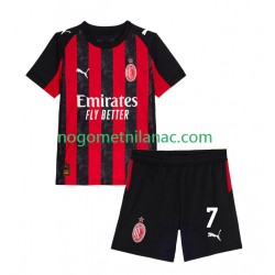 Dres AC Milan Santiago Gimenez 7 Domaći 2025-2026 Kratkih Rukava - Dječji