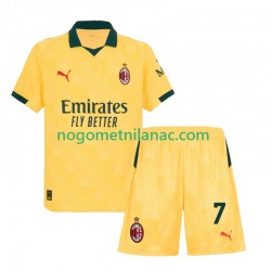 Dres AC Milan Santiago Gimenez 7 Treći 2025-2026 Kratkih Rukava - Dječji