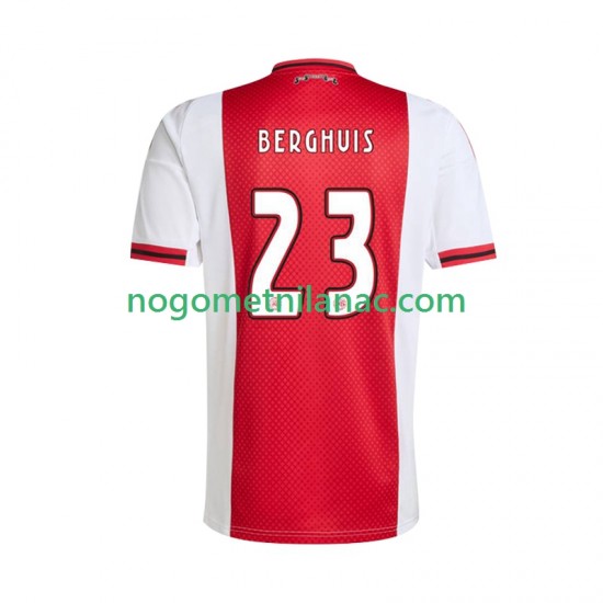 Dres AFC Ajax Steven Berghuis 23 Domaći 2025-2026 Kratkih Rukava - Muški