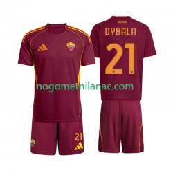 Dres Roma Dybala 21 Domaći 2025-2026 Kratkih Rukava - Dječji