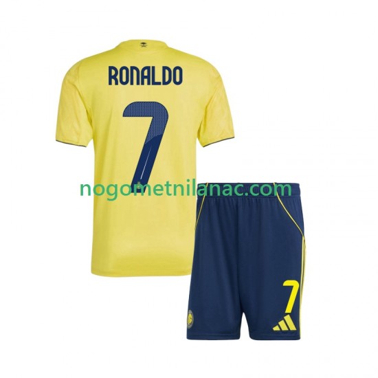 Dres Al Nassr Cristiano Ronaldo 7 Domaći 2025-2026 Kratkih Rukava - Dječji