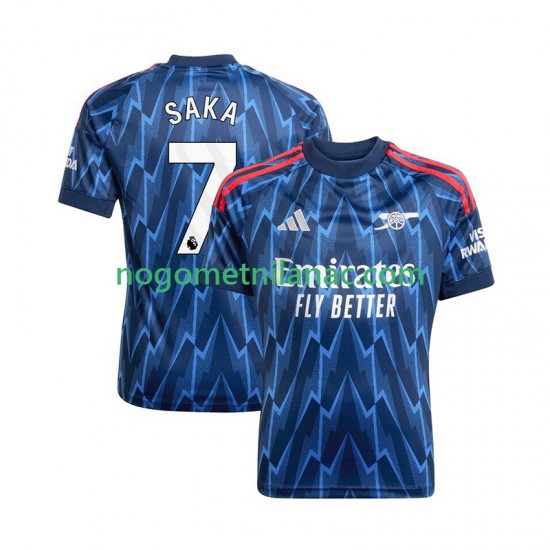 Dres Arsenal Bukayo Saka 7 Gostujući 2025-2026 Kratkih Rukava - Muški