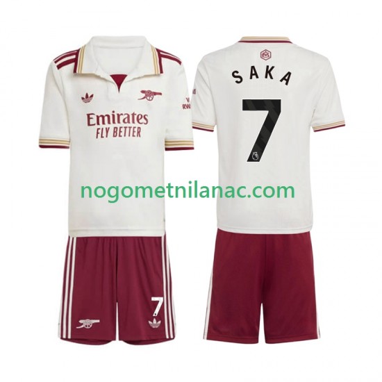 Dres Arsenal Bukayo Saka 7 Treći 2025-2026 Kratkih Rukava - Dječji