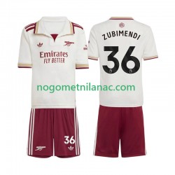 Dres Arsenal Martin Zubimendi 36 Treći 2025-2026 Kratkih Rukava - Dječji