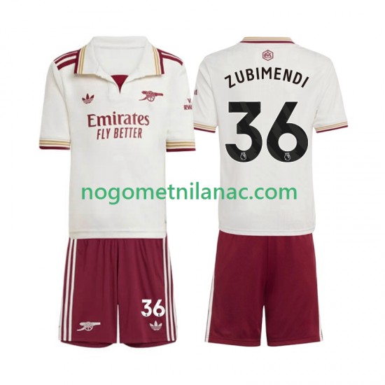 Dres Arsenal Martin Zubimendi 36 Treći 2025-2026 Kratkih Rukava - Dječji