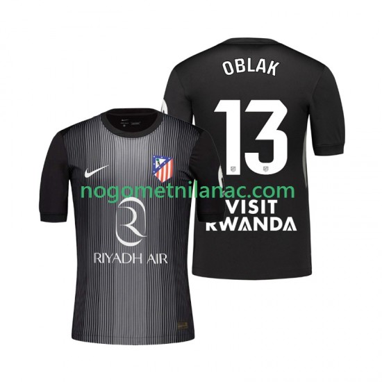Golmanski Dres - Dres Atlético Madrid Jan Oblak 13 Gostujući 2025-2026 Kratkih Rukava - Muški