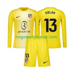Golmanski Dres - Dres Atlético Madrid Jan Oblak 13 Domaći 2025-2026 Dugim Rukavima - Dječji