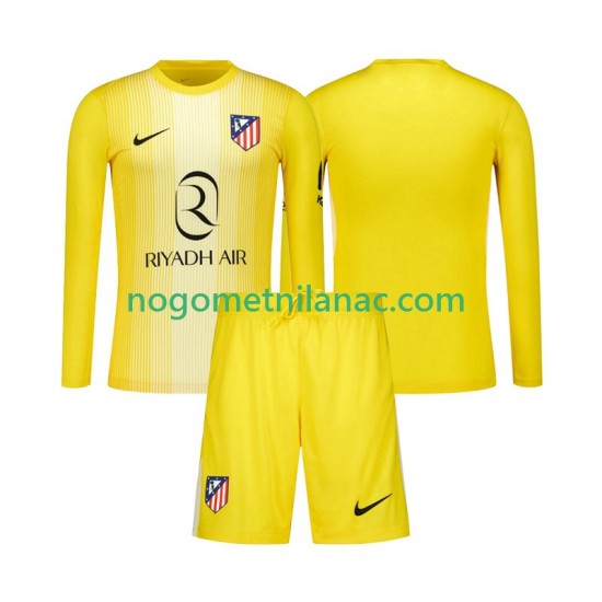 Golmanski Dres - Dres Atlético Madrid Domaći 2025-2026 Dugim Rukavima - Dječji