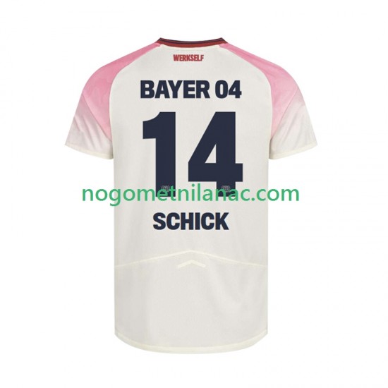 Dres Bayer 04 Leverkusen Patrik Schick 14 Gostujući 2025-2026 Kratkih Rukava - Muški