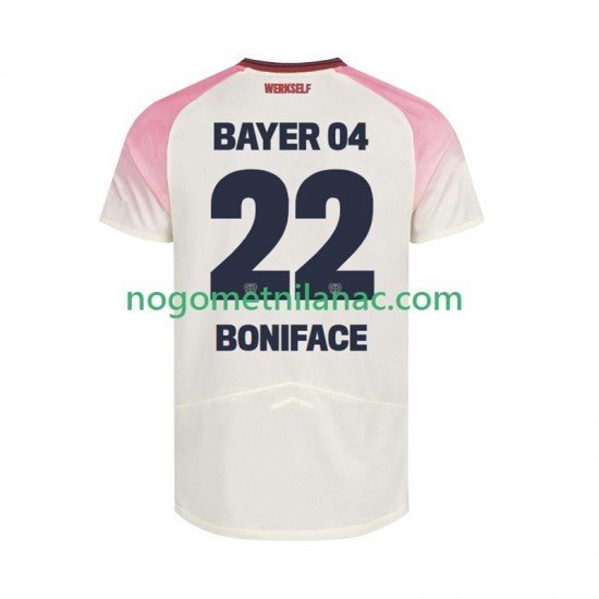 Dres Bayer 04 Leverkusen Victor Boniface 22 Gostujući 2025-2026 Kratkih Rukava - Muški