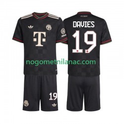 Dres FC Bayern München Alphonso Davies 19 Treći 2025-2026 Kratkih Rukava - Dječji