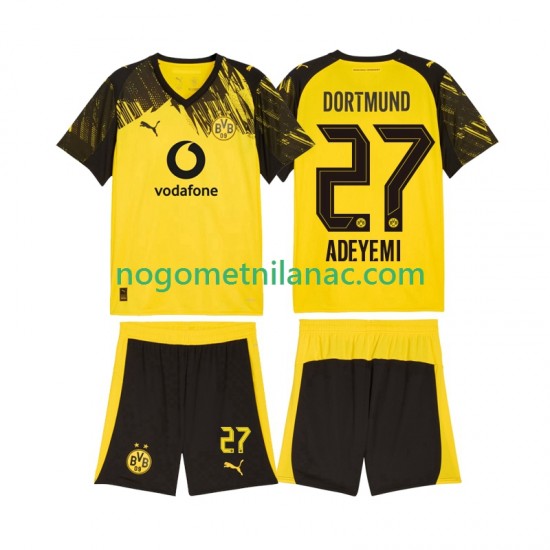 Dres Borussia Dortmund Karim Adeyemi 27 Domaći 2025-2026 Kratkih Rukava - Dječji