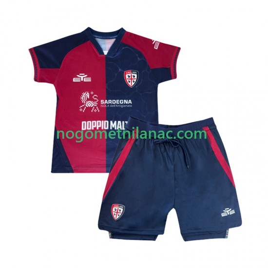 Dres Cagliari Domaći 2025-2026 Kratkih Rukava - Dječji