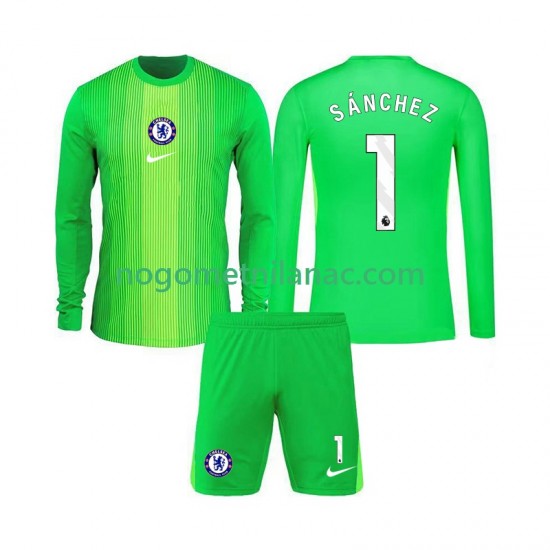 Golmanski Dres - Dres Chelsea Robert Sanchez 1 Gostujući 2025-2026 Dugim Rukavima - Dječji