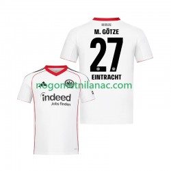 Dres Eintracht Frankfurt Mario Gotze 27 Gostujući 2025-2026 Kratkih Rukava - Muški Dres Eintracht Frankfurt Mario Gotze 27 Gostujući 2025-2026 Kratkih Rukava - Muški