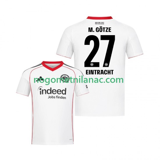 Dres Eintracht Frankfurt Mario Gotze 27 Gostujući 2025-2026 Kratkih Rukava - Muški