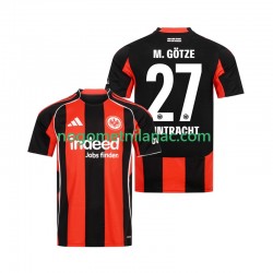Dres Eintracht Frankfurt Mario Gotze 27 Domaći 2025-2026 Kratkih Rukava - Muški Dres Eintracht Frankfurt Mario Gotze 27 Domaći 2025-2026 Kratkih Rukava - Muški
